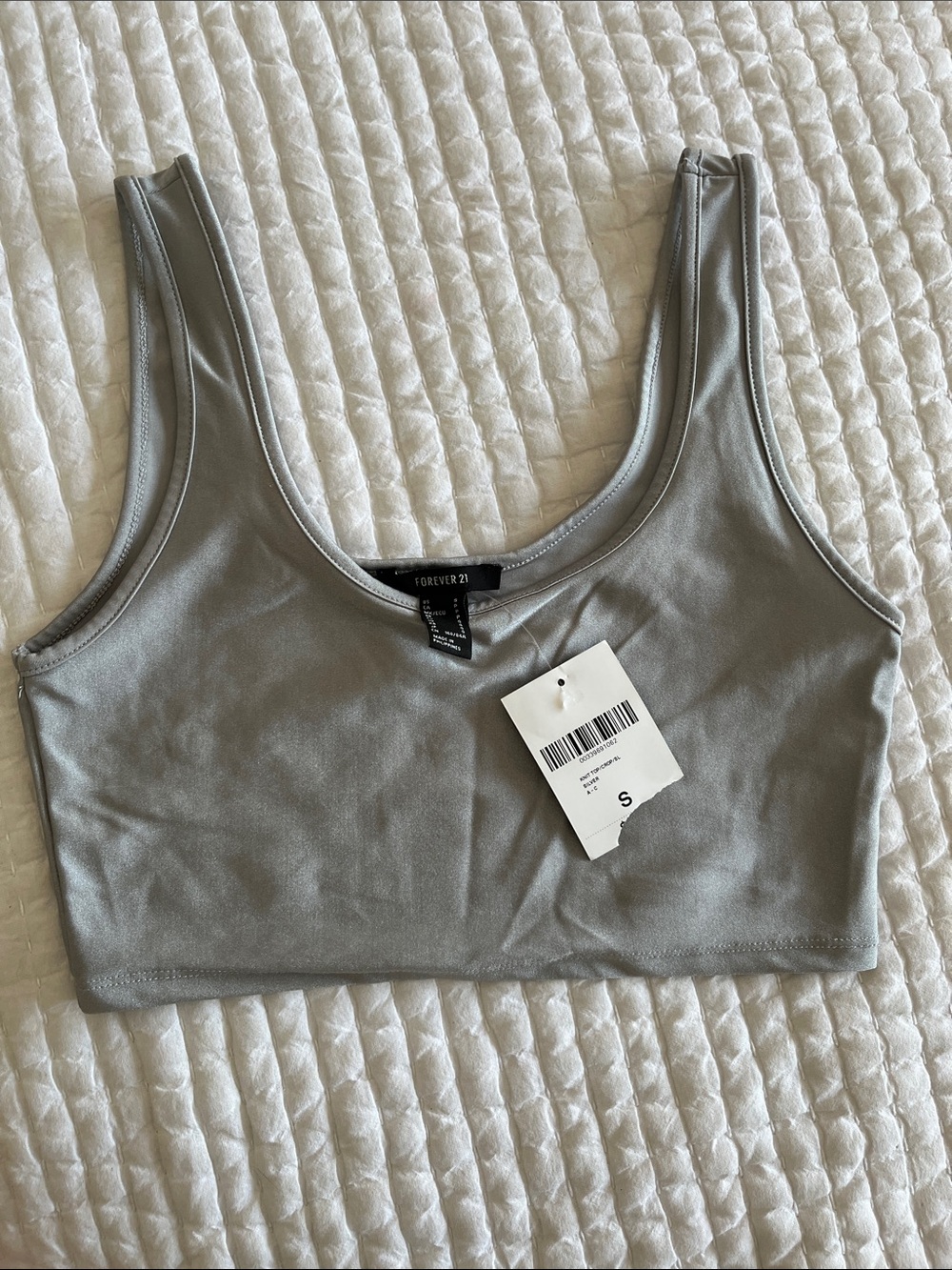 Forever 21 Light silver Scoop Bralette